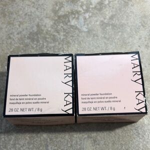 Mary Kay Mineral Powder Foundation - Light Pink Beige Compact (2 Pack)